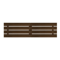 Manhattan Comfort 134GMC5 Rockefeller 106.69 Floating Headboard with Four Slats in Brown
